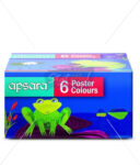 Apsara Poster Colors – Pack of 6 | Vibrant & Smooth | Non-Toxic | Ideal for School & Art Projects