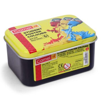 Camlin 6 Shades Poster Colors – Vibrant & Smooth | Non-Toxic | Pack of 6