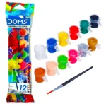 DOMS Tempera Colors – 12 Shades | Vibrant & Smooth | Non-Toxic | Pack of 12