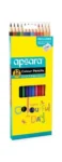 Apsara Color Pencils – 12 Colors | Smooth & Vibrant Coloring | Non-Toxic | Creative Art Supplies