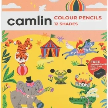 Camlin 12 Shades Color Pencils – Pack of 12