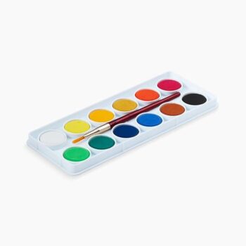 Camlin Water Colour Cake – 12 Shades | Rich & Vibrant Colors | Easy to Use & Blend