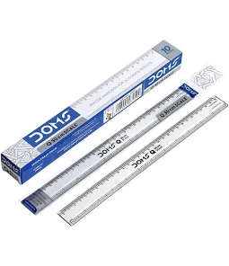 DOMS 30 cm Transparent Plastic Scale | Strong & Break-Resistant | Accurate Markings | School & Office Ruler
