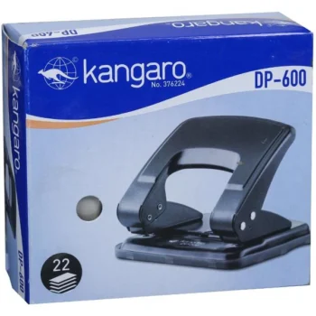 Kangaro DP-600 Punching Machine | Heavy-Duty Metal Two-Hole Punch with Adjustable Paper Guide & 40-Sheet Capacity