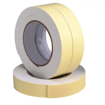 Double Side White Foam Tape | 5 Meters Length | Strong Adhesive Mounting Tape for Home, Office & Industrial Use
