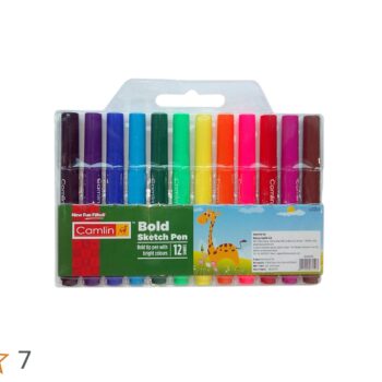 Camlin Sketch Pens 12 Shades (Small Pack) | Vibrant Colouring Pens | Smooth Ink Flow for Drawing & Art Projects