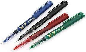 Pilot V7 Hi-Techpoint Liquid Ink Pen | 0.7mm Fine Tip | Smooth & Consistent Ink Flow | Quick-Drying & Smudge-Free Writing | Sleek Design with Visible Ink Window
