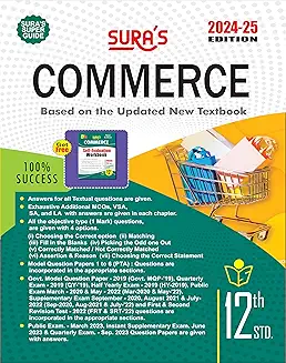 SURA’S 12th Standard Commerce Guide – English Medium 2024-25 Latest Updated Edition