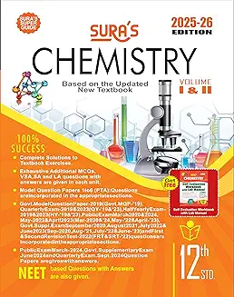 SURA’S 12th Chemistry Guide Vol I & II | English Medium | 2025–26 Updated Edition | Complete Exam Preparation