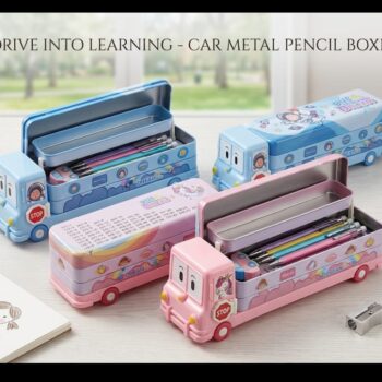 BUS METAL PENCIL BOX